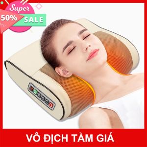 [ Bảo Hành Lỗi 1 Đổi 1 ] Gối massage toàn thân đa chức năng Máy mát xa mini cầm tay Gối massage hồng ngoại máy massage xung điện cao cấp máy massage tạo cảm giác thư giãn giảm đau nhức cổ vai gáy lưng dùng được cho cả gia đình có nhiều chế độ massag