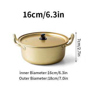 Konco Nồi Mì Ramen Nồi Súp NHÔM Phong Cách Hàn Quốc Với Lớp Phủ Oxy Hóa Nấu Súp Trứng Mì Nấu Ăn Кастрюли Dụng Cụ Nấu Ăn Nhà Bếp