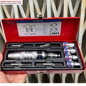 Bộ tô vít đóng 10 cái hệ mét Kingtony 4505MR (10 PC. 1/2" DR. Impact Driver & Socket Set)