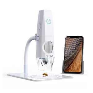 Ultra-High-Definition 5-Megapixel Wifi Handheld Electronic Microscope 1600x Magnification Compatible with iOS Android Windows & MacOS