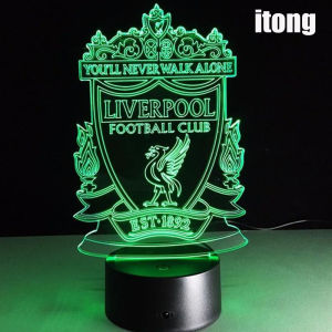 3D ไฟไนท์ไลท์ Lampara Futbol USB ของขวัญแปลกใหม่ฟุตบอลคลับ RGB 7 สีเปลี่ยนโคมไฟตั้งโต๊ะเด็กโคมไฟตั้งโต๊ะ - นานาชาติ