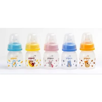 Pigeon New Baby Bottle PP 50ML Botol SLim Neck Standar neck Leher Kecil Nipple Peristaltic Ulir 50ML TI