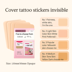 Japanese tattoo cover-up stickers Concealer Stickers Color Tattoo Stickers Antirubbing Waterproof Sweatproof and Breathable Durable