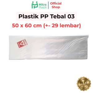 Plastik PP Laundry 40x60 40x70 50x60 50x70 60x100 Tebal 03 Bening