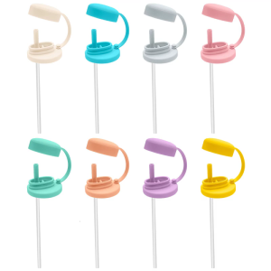 Tràn bằng chứng bình đựng đồ uống bìa với rơm silicon tái sử dụng nắp dễ dàng để làm sạch chống bụi lon bia Nắp