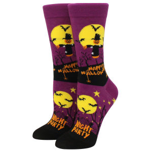 Funny Halloween Socks Pumpkin Skull Pattern Cotton Socks Womens Birthday Gifts Mens Luck Trendy Socks