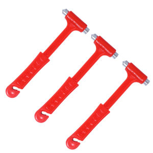 ค้อนทุบกระจกแบบ3-IN-1สำหรับรถยนต์เบาะนั่งอุปกรณ์ตัดสายที่ตัดกระจกแบบพกพาขนาดเล็กชุดหลบหนีฉุกเฉินเครื่องมือช่วยเหลือรถยนต์