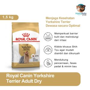 ROYAL CANIN YORKSHIRE ADULT 1.5KG MAKANAN ANJING DEWASA 10 BULAN KEATAS