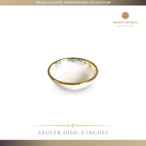Dining Vaisselle - ชุดจาน Regal Eclipse เซรามิก New Bone ขอบทองสุดหรู ดีไซน์ยุโรป Timeless Elegance