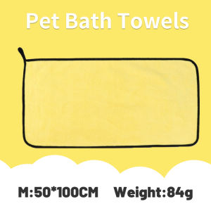 Dog Towel Pet Bath Towel Cat Towel Soft Microfiber Strong Absorbing Water Quick-drying Pet Cleaning