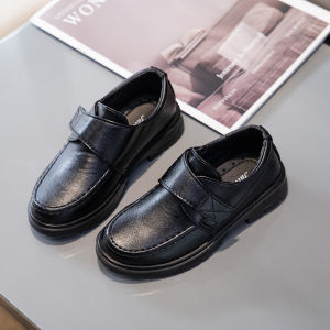 Future seeds black shoes for kids boys PU leather school shoes for kids size 27-38