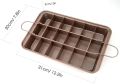 Brownie Pan with Dividers, Non Stick Brownie Baking Pan, 18 Pre-slice Carbon Steel Bakeware Tray with Grips for Oven Baking Bread, Square Mold Tray for Baking Cake Biscuit Muffin, 12X8X2''. 