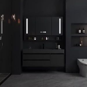 LZ-Smart Bathroom Cabinet Combination Modern Simple Mirror Toilet Integrated Washbasin Set Wash Hand