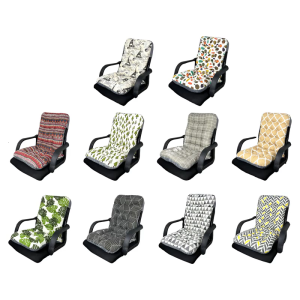 High Back Chair Cushions with Tie Thick and Plushes Seat Pad for Outdoor Chaise Lounges and Indoor Chairs Easy to Clean