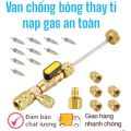 Van thay ti tháo lõi máy lạnh an toàn van chống bỏng sạc gas R22 - R34 - R410 - R32. 