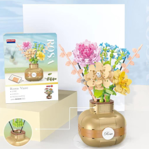 BISA COD Mainan Balok Susun Nano Block Bunga Buket Mainan Edukasi Anak Flower DIY 3DPuzzle N02
