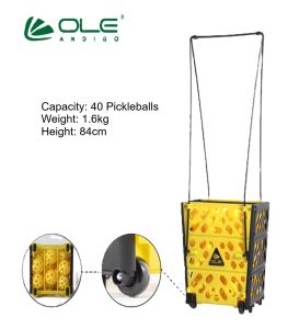 Ole Andigo wheeled Pickleball basket hopper cart picker