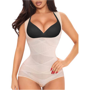 SHUNAICHI Shapewear Bodysuit for Women Tummy Control Butt Lifter Panty Hi-Waist Trainer Stomach Body Shaper Slimming Girdles
