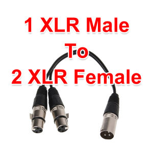 Y Splitter xlr male to female 3pin Connect Microphone wire for Mixer Mixing Console Mic plug