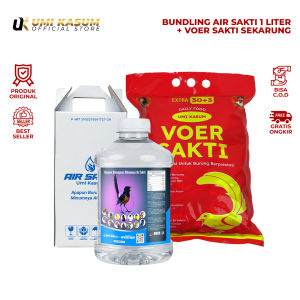 Paket Umi Kasum Air Sakti 1 Liter + Voer Sakti 1 Karung - Suplemen Imunitas & Anti Oksidan untuk Burung Juara | ASL-VSJ