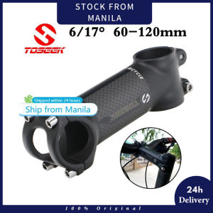ZOOM [Orginal] TOSEEK Bike Stem 31.8mm Bicycle Handlebar 60-120mm Riser 6/17 Degree Mountain Cycling BMX MTB Alluminum Alloy Handlebar Stem
