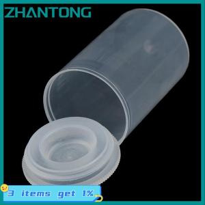 ZHANTONG 10pcs พลาสติกเปล่าขวดม้วนฟิล์มกล่องซีลเหยื่อตกปลาสามารถภาชนะ