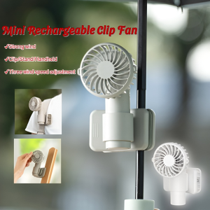 Multifunctional Clip Fan Mini Rechargeable USB Fan Outdoor Portable Clip Stand