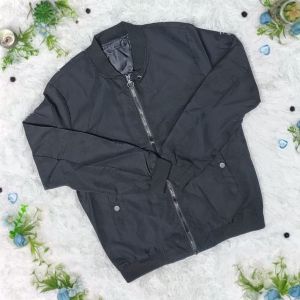 MONNSLEY Men Fashion Jacket Korean Bomber Varsity Casual Sport Jaket Lelaki Rider Motor Windproof