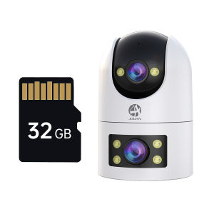 5G 4K ống kính kép Camera Wifi 360 độ Giám Sát Không Dây WIFI PTZ Đứa bé Có Báo Động Ban Đêm Thông Minh