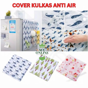 Penutup Kulkas Mesin Cuci / Taplak Kulkas Mesin Cuci / Penutup cover kulkas 6 saku
