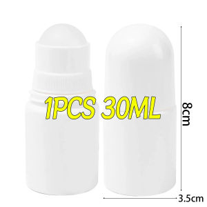 【Perfect Sunfeel】30/50ml Plastic White Roller Bottle Empty Refillable Bottles for DIY Deodorant Essential Oil Perfume Liquid Cosmetics Container