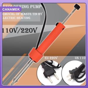 【CANAMEK】 Electrothermal Vacuum Solder Sucker 110-220V EU US Durable Desoldering Pump Soldering Iron Pen Dual Purpose Repair Tool
