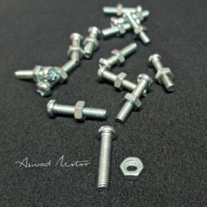 (5pcs) Baut M4x20mm Baut Carburator M4 Baut karburator M4 X 2cm + Mur part