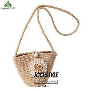 [Jocestyle Mall]Women Girls Woven Straw Single Shoulder Crossbody Bag Crossbody Beach Bag for Work School and Daily Use
