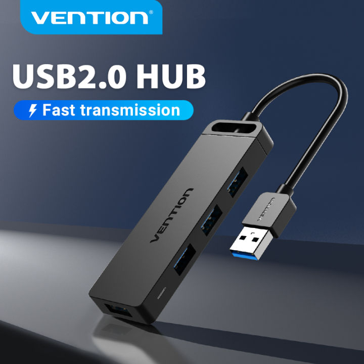 Vention USB Port HUB 2.0 Multi 4 USB Adapter with Micro Charge Power
