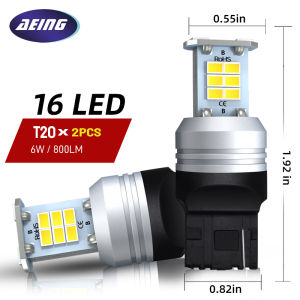 2pcs Car LED Reverse Light Blub T20 7440 W21W Canbus No Error For Chevrolet Impala Tahoe Avalanche Volt Camaro Convertible/Coupe