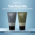 [KAHF PAKET 2IN1 COMBO DAY & NIGHT] Complete Acne Care & Brightening Face Wash Pack 100 ml isi 2 pcs - Wajah Glowing, Cerah, Anti Ketarik, Bebas Jerawat - Skincare Pria - Kombinasi Sabun Cuci Muka Sesuai Kondisi Kulit. 