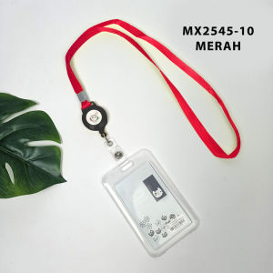 ID CARD GANTUNG KERJA TEMPAT PENYIMPAN KARTU HOLDER KOREA DENGAN PENGAIT 2 sisi MX2545 YARRA.ID