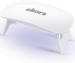Đèn LED Ohora Care dành cho miếng dán móng tay gel bán cứng - Công suất tối đa 6W 2 chế độ hẹn giờ (45s / 60s) đèn di động để làm khô móng tay chỉ dùng cho miếng dán và miếng dán gel.