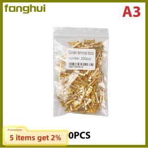 fanghui 50 100 200Pcs 453 U-shaped 0.3-1.5mm2 Cold Terminal Tab Cold Inserts Connectors