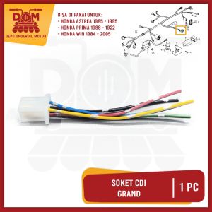 Soket CDI Grand (PSP) Kabel Cable Cabel Socket Fitting Cop Lawan CDI Capasitor Discharge Honda Prima