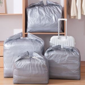 CANICECA 10pcs Waterproof Plastic Bags Thickened Dustproof Moving Packaging Bag Foldable Clothes Storage Bags Toys Storage