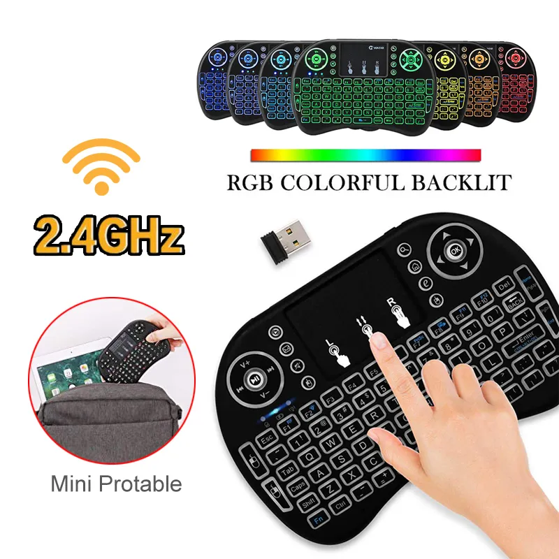 Wireless Keyboard I8 Mini Rechargeable Mouse Remote
