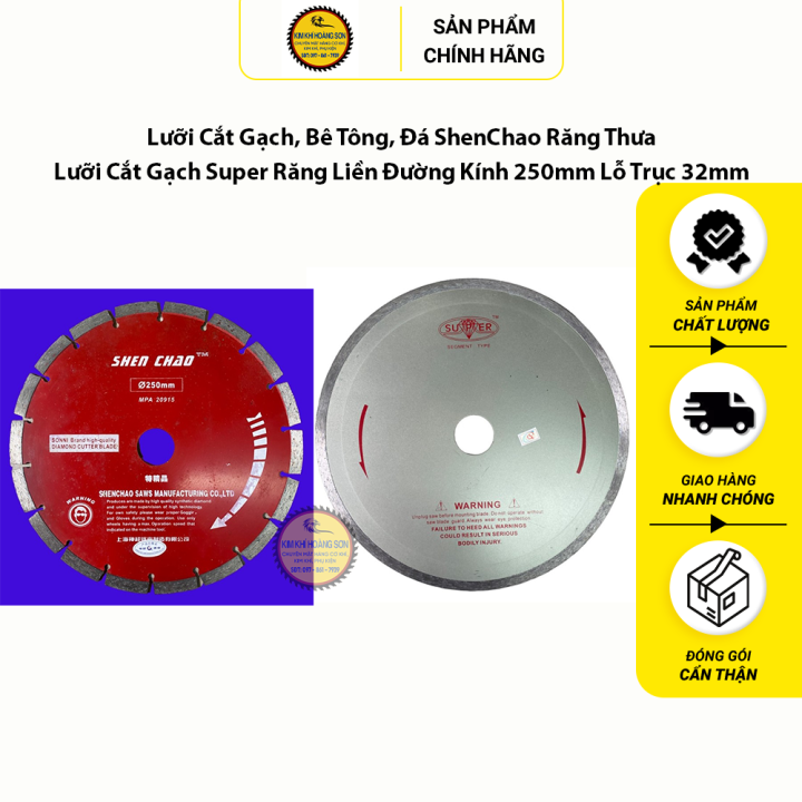 Lưỡi Cắt Gạch, Bê Tông, Đá ShenChao Răng - Liền Đường Kính 230/250 ...
