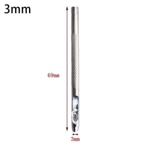 YIDIA 2.5/3/3.5/4มม. เครื่องเจาะรูเข็มขัด รูกลม เป็นรูกลวง ชุดเจาะหนัง ชุดเครื่องมืองานฝีมือเครื่องหนัง สังกะสีชุบสังกะสี เครื่องมือสายรัดนาฬิกา เข็มขัดสายพาน