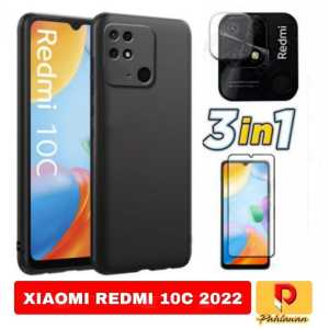 PROMO PAKET 3 INC 1 HARD CASE XIAOMI REDMI 12 2023 / REDMI 10C 2022 Slim Matte Premium Soft case