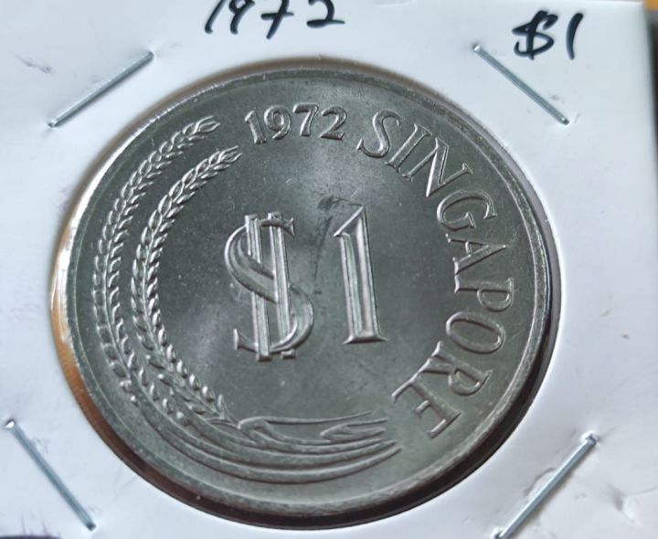 Singapore One Dollar Coin 1967 1968 1969 1970 1971 1972 1973