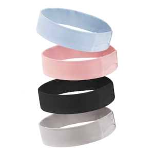 2Pcs Sport Sweatbands Headbands Elastic Workout Sweat Headband for Women Men Fitness Running Cycling Tennis Basketball