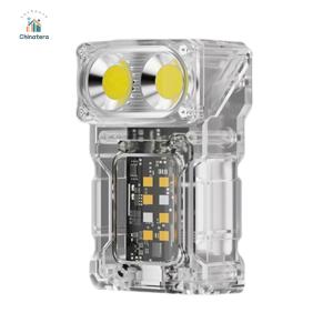 COB+SMD LED Outdoor Mini Flashlight 1200mAh Portable Torch Lamp Power Display Camping Work Light for Camping Fishing Walking