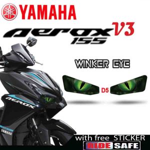 YAMAHA AEROX 155 V3/ WINKER EYE STICKER/TYRANSLUCENT VNYL LAMINATED MATERIAL/MACHINE CUT